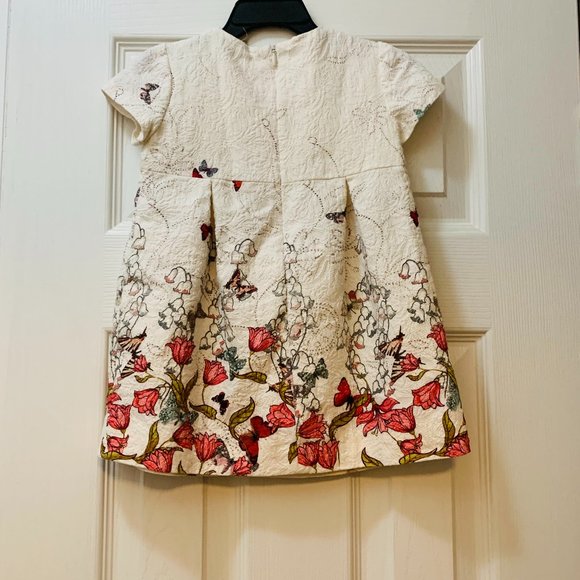 ZARA BABYGIRL Fit & Flair Butterfly Dress - Picture 5 of 5